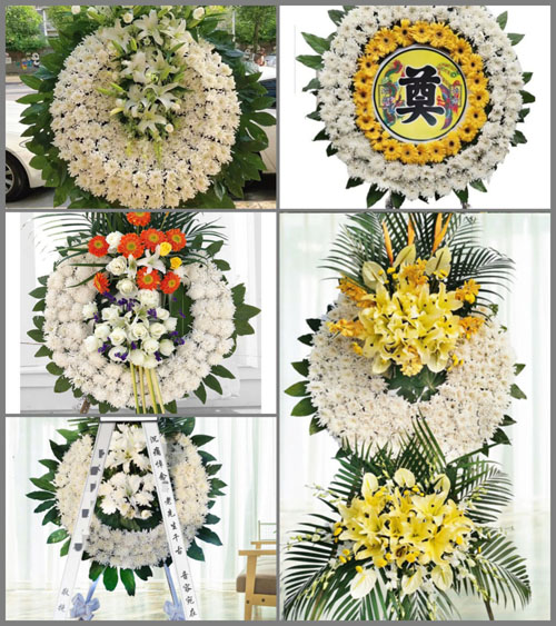 四川成都崇州市羊马镇漕溪村花圈速递